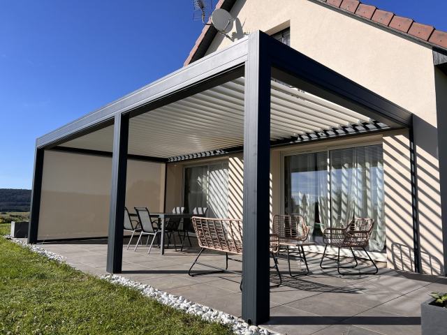 Pergola à lames orientables