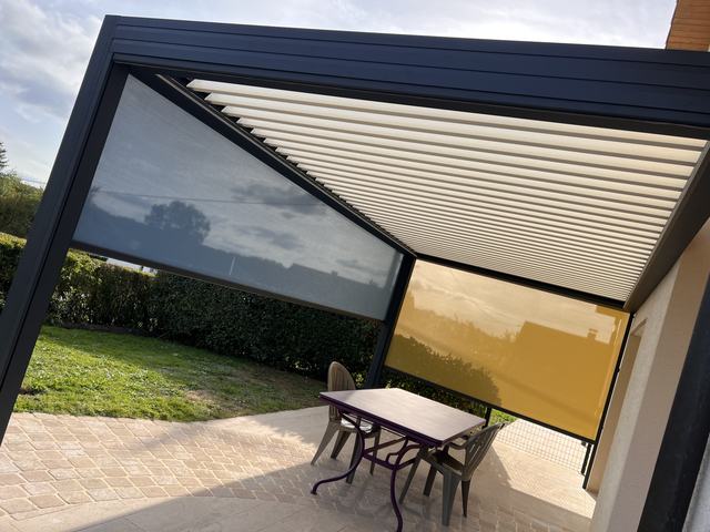 Pergola à lames orientables