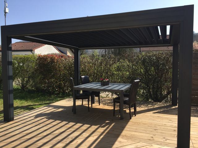 Pergola à lames orientables