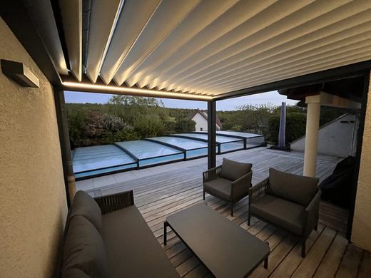 Pergola à toile rétractable